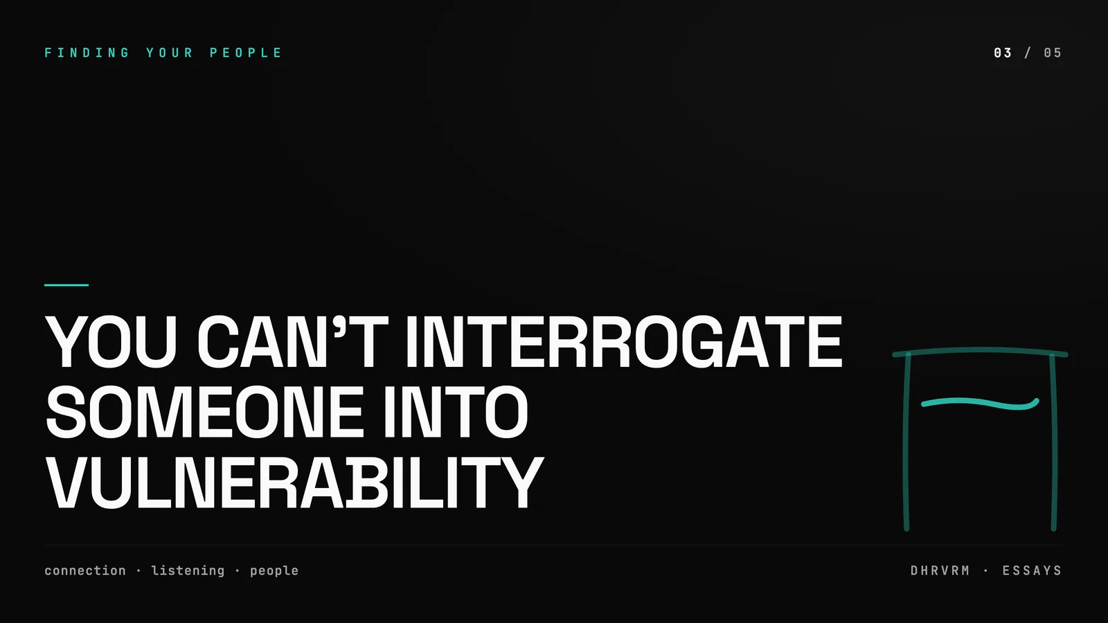You Can't Interrogate Someone Into Vulnerability